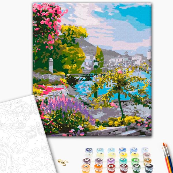 Картина по номерам BrushMe Старинный сад у моря 50 x 40 см/ Вертикальная photo 2 Картина по номерам BrushMe Старинный сад у моря 50 x 40 см/ Вертикальная photo 2