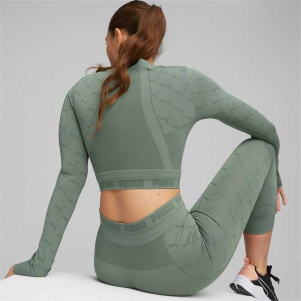 Футболка для женщин Puma Evoknit Longsleeve Tee 94% нейлон/ Зелёный photo 4