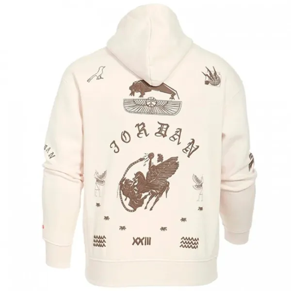 Hanorac pentru bărbați Nike Jordan Flt Artst Srs Flc Po Drept/ Beige photo 2