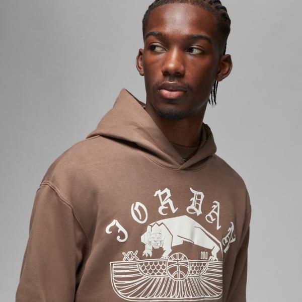 Толстовка для мужчин Nike Jordan Flt Artst Srs Flc Po Прямой/ Коричневый photo 4