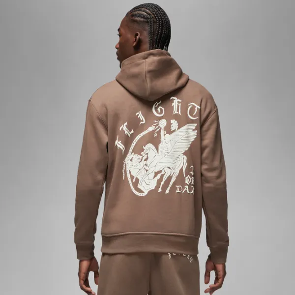 Hanorac pentru bărbați Nike Jordan Flt Artst Srs Flc Po Drept/ Brown photo 2