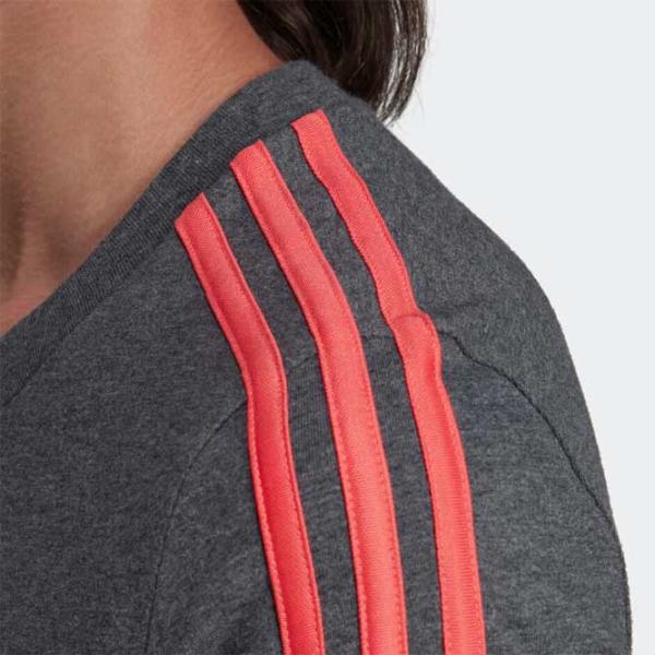 Tricou pentru femei Adidas Shirt 3 Stripes Bumbac/ Gray photo 5