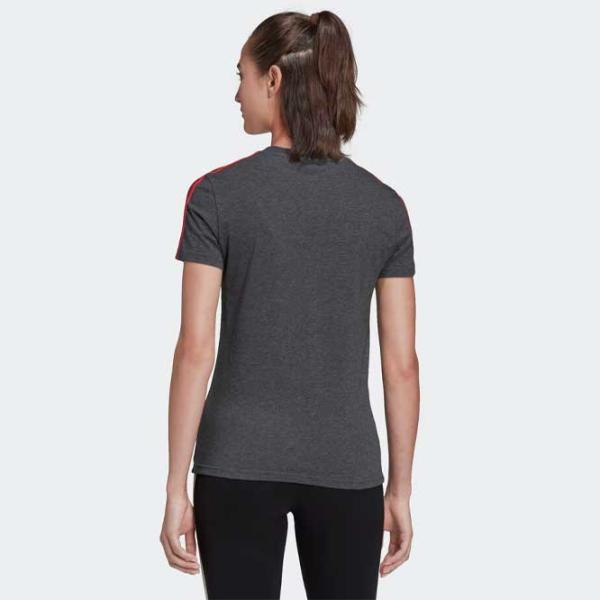 Tricou pentru femei Adidas Shirt 3 Stripes Bumbac/ Gray photo 4