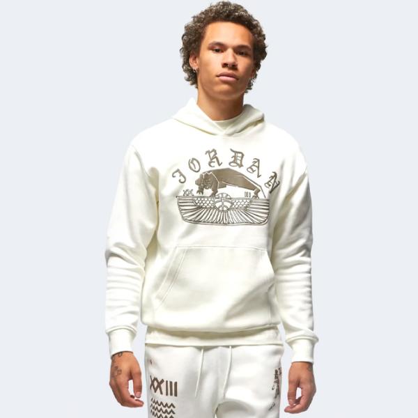 Толстовка для мужчин Nike Jordan Flt Artst Srs Flc Po Прямой/ Белый photo 2