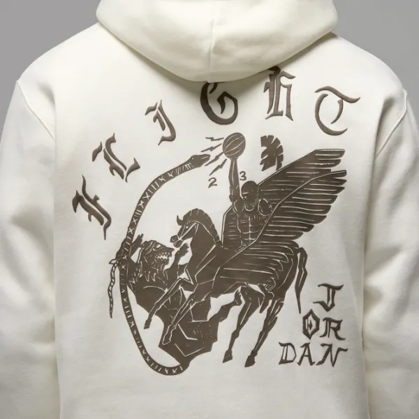 Толстовка для мужчин Nike Jordan Flt Artst Srs Flc Po Прямой/ Белый photo 6