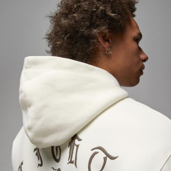 Hanorac pentru bărbați Nike Jordan Flt Artst Srs Flc Po Drept/ White photo 4