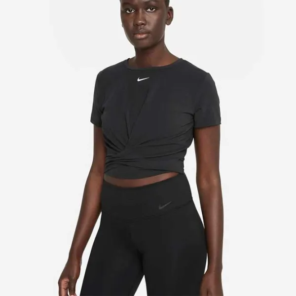 Tricou pentru femei Nike W Nk One Luxe Df Ss Std Tw Tp 31% poliester/ Black photo 2