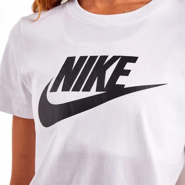 Tricou pentru femei Nike Sportswear Essential Icon Futura 40% poliester/ White photo 3