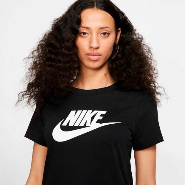 Tricou pentru femei Nike Sportswear Essential Icon Futura 40% poliester/ Black photo 2