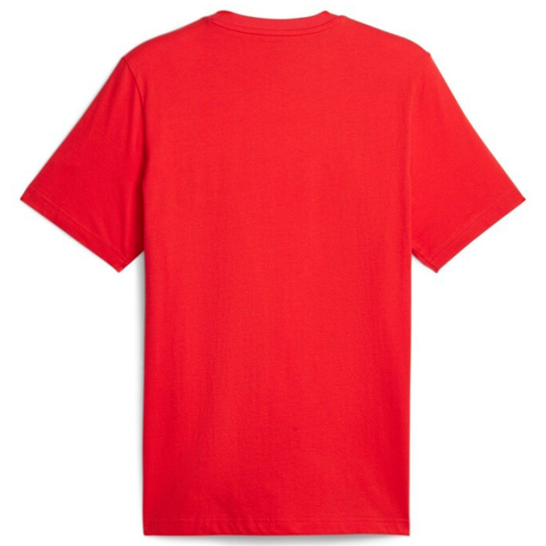 Tricou pentru bărbați Puma Ess+ Logo Lab Tee 100% bumbac/ Red photo 2