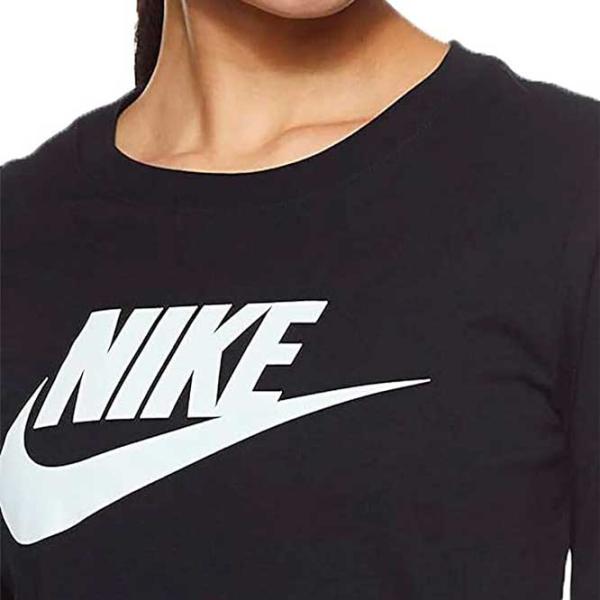 Футболка для женщин Nike Essential Icon Ftr Tee 100% хлопок/ Черный photo 3
