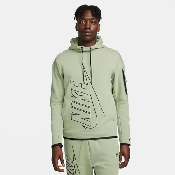 Hanorac pentru bărbați Nike M Nk Tch Flc Gx Po Drept/ Green photo 2
