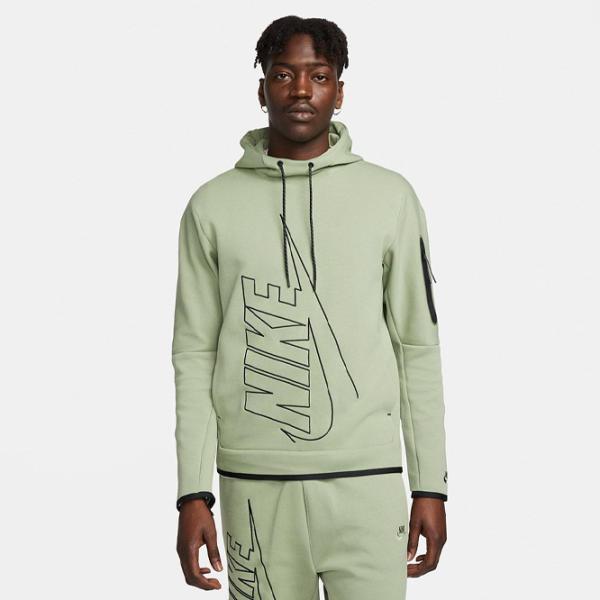 Hanorac pentru bărbați Nike M Nk Tch Flc Gx Po Drept/ Green photo 2