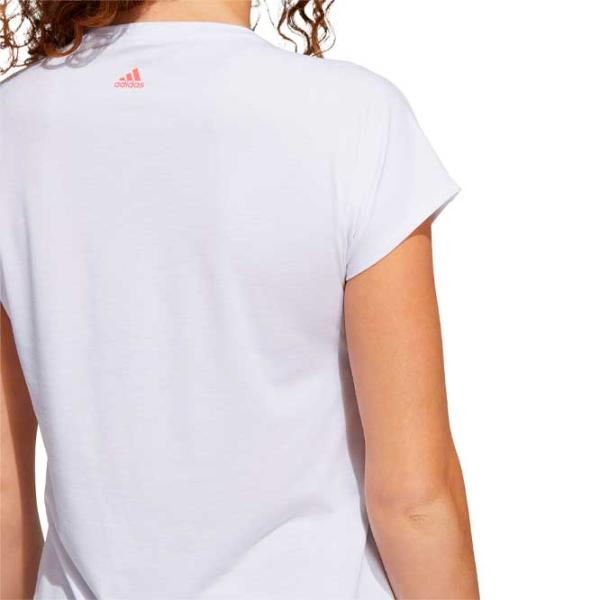 Tricou pentru femei Adidas Shirt 3 Bar 19% elastan/ White photo 3