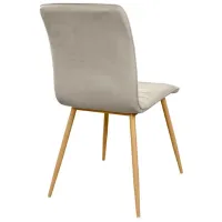 Scaun de bucătărie DecoPrim Ariel Catifea/ Beige photo 2