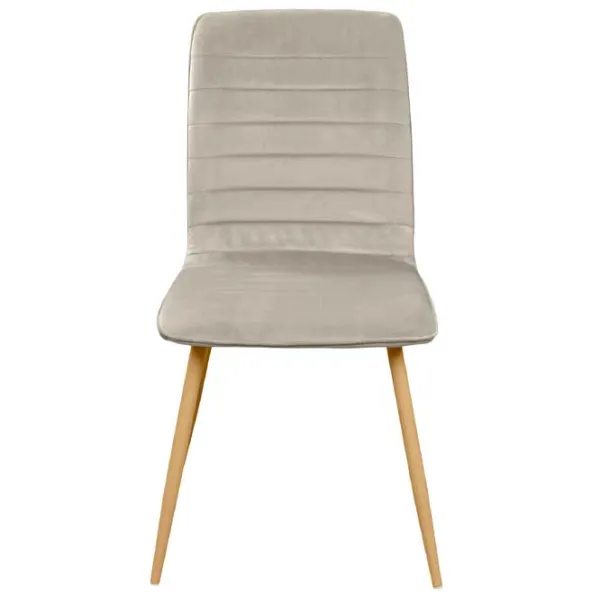Scaun de bucătărie DecoPrim Ariel Catifea/ Beige photo 4 Scaun de bucătărie DecoPrim Ariel Catifea/ Beige photo 4