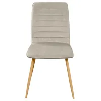 Scaun de bucătărie DecoPrim Ariel Catifea/ Beige photo 4