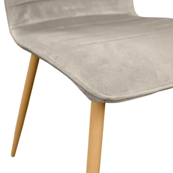 Scaun de bucătărie DecoPrim Ariel Catifea/ Beige photo 5 Scaun de bucătărie DecoPrim Ariel Catifea/ Beige photo 5