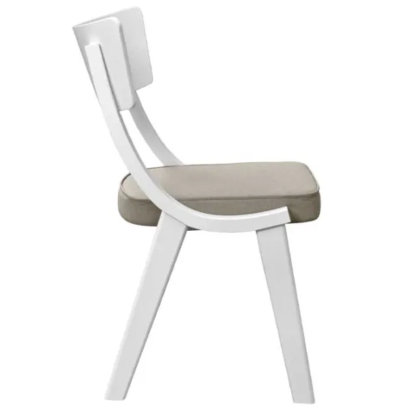 Scaun de bucătărie DecoPrim Diran White Gray photo 3 Scaun de bucătărie DecoPrim Diran White Gray photo 3