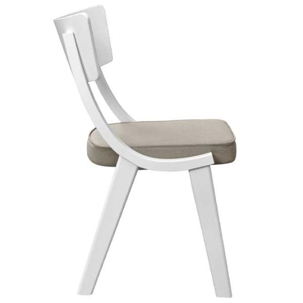 Scaun de bucătărie DecoPrim Diran White Gray photo 3 Scaun de bucătărie DecoPrim Diran White Gray photo 3