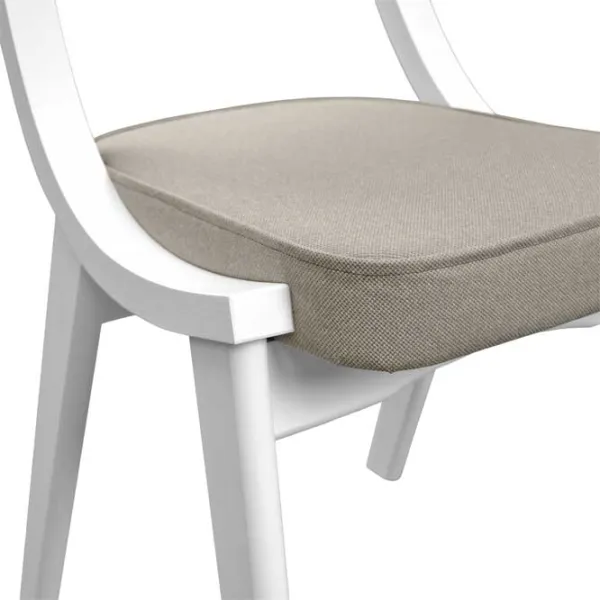 Scaun de bucătărie DecoPrim Diran White Gray photo 5 Scaun de bucătărie DecoPrim Diran White Gray photo 5