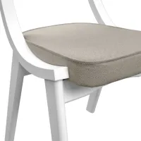 Scaun de bucătărie DecoPrim Diran White Gray photo 5