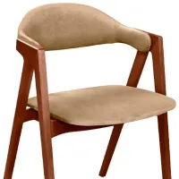 Scaun de bucătărie DecoPrim Logan Catifea/ Brown Beige photo 2
