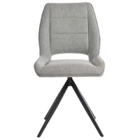 Scaun de bucătărie DecoPrim C2239 Catifea/ Gray photo 2