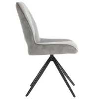 Scaun de bucătărie DecoPrim C2239 Catifea/ Gray photo 3
