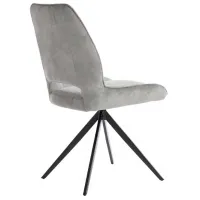 Scaun de bucătărie DecoPrim C2239 Catifea/ Gray photo 4
