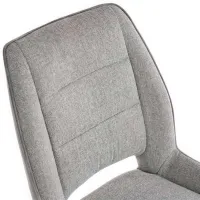 Scaun de bucătărie DecoPrim C2239 Catifea/ Gray photo 5