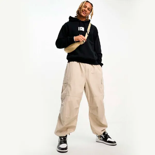 Толстовка для мужчин Nike M Jordan Ess Stmt Flc Po Прямой/ Черный photo 4