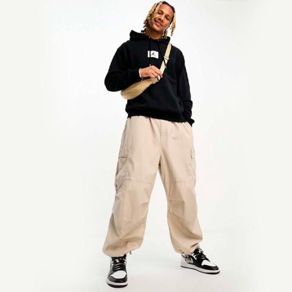 Толстовка для мужчин Nike M Jordan Ess Stmt Flc Po Прямой/ Черный photo 4
