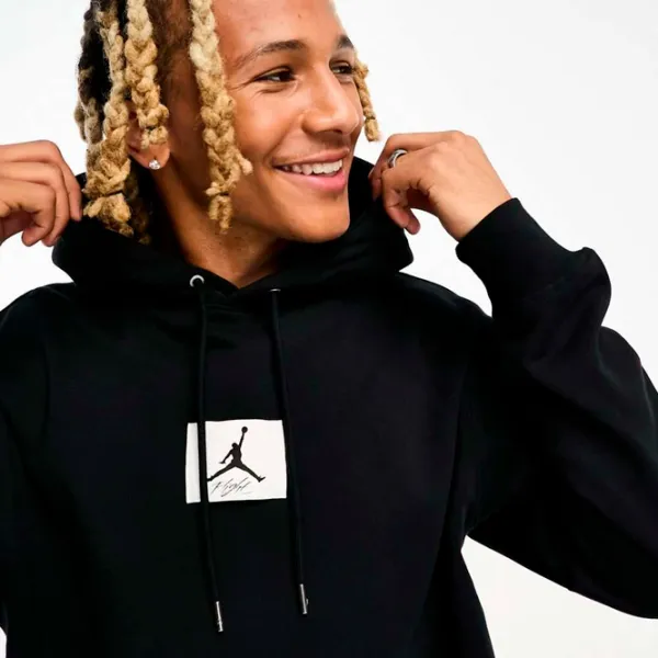 Толстовка для мужчин Nike M Jordan Ess Stmt Flc Po Прямой/ Черный photo 5
