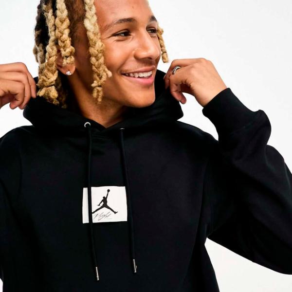 Толстовка для мужчин Nike M Jordan Ess Stmt Flc Po Прямой/ Черный photo 5