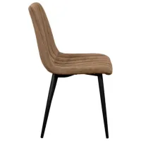Scaun de bucătărie DecoPrim DC-90 Velvet/ Brown Black photo 3