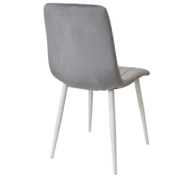 Scaun de bucătărie DecoPrim DC-90P Catifea/ Dark Gray White photo 2 Scaun de bucătărie DecoPrim DC-90P Catifea/ Dark Gray White photo 2