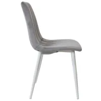 Scaun de bucătărie DecoPrim DC-90P Catifea/ Dark Gray White photo 3