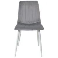 Scaun de bucătărie DecoPrim DC-90P Catifea/ Dark Gray White photo 4
