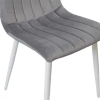 Scaun de bucătărie DecoPrim DC-90P Catifea/ Dark Gray White photo 5