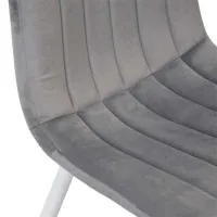 Scaun de bucătărie DecoPrim DC-90P Catifea/ Dark Gray White photo 6