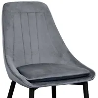Scaun de bucătărie DecoPrim Florida Stofă/ Dark Gray Black photo 2