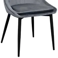 Scaun de bucătărie DecoPrim Florida Stofă/ Dark Gray Black photo 3