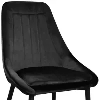 Scaun de bucătărie DecoPrim Florida Stofă/ Black Black photo 2