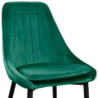 Scaun de bucătărie DecoPrim Florida Stofă/ Green Black photo 2