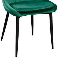 Scaun de bucătărie DecoPrim Florida Stofă/ Green Black photo 3
