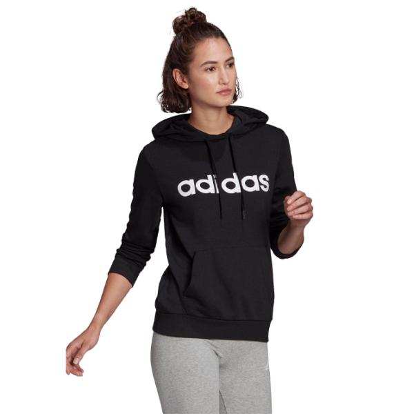 Hanorac pentru femei Adidas Linear French Terry Black photo 2 Hanorac pentru femei Adidas Linear French Terry Black photo 2