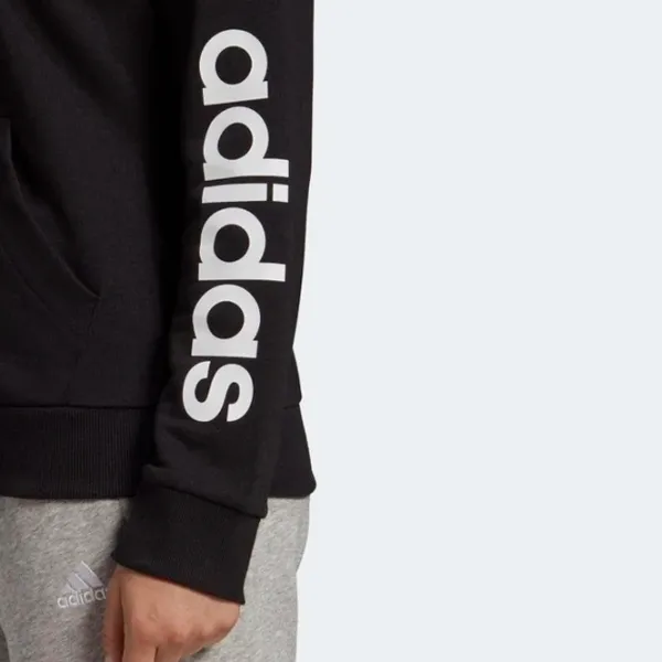 Hanorac pentru femei Adidas Linear French Terry Black photo 5 Hanorac pentru femei Adidas Linear French Terry Black photo 5