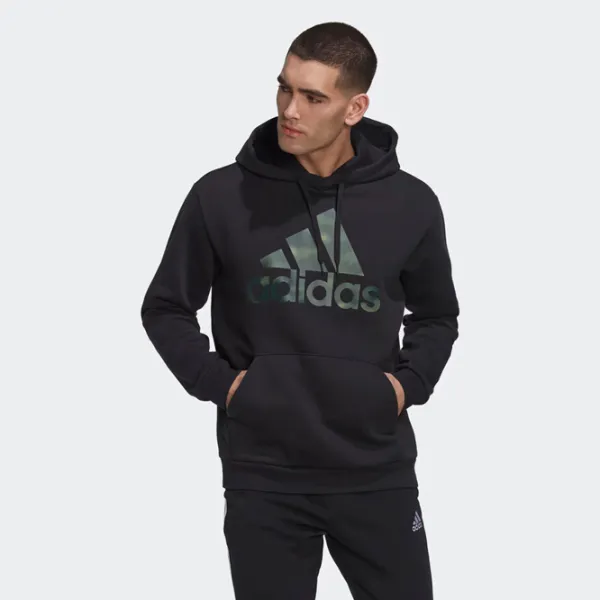 Толстовка для мужчин Adidas Essentials Camo Прямой/ Черный photo 4
