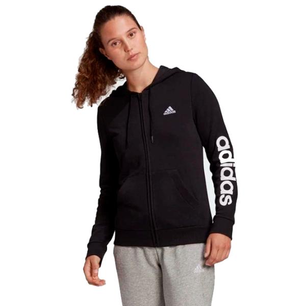 Толстовка для женщин Adidas Linear French Terry Черный photo 2 Толстовка для женщин Adidas Linear French Terry Черный photo 2